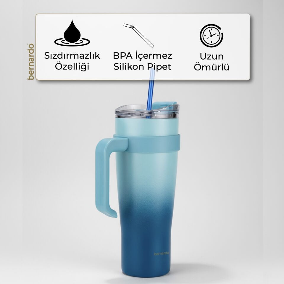 Bernardo Alto Pipetli Termos Bardak Lacivert 1000ml