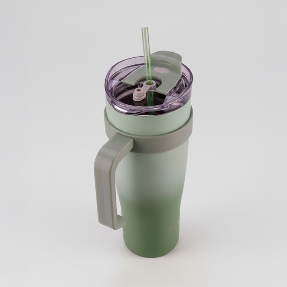 Bernardo Alto Pipetli Termos Bardak Yeşil 1000ml