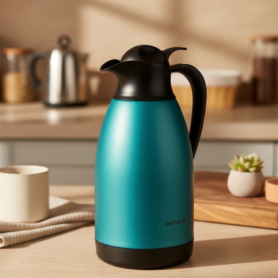 Bernardo Grandio Çelik Termos Turkuaz 2 Litre