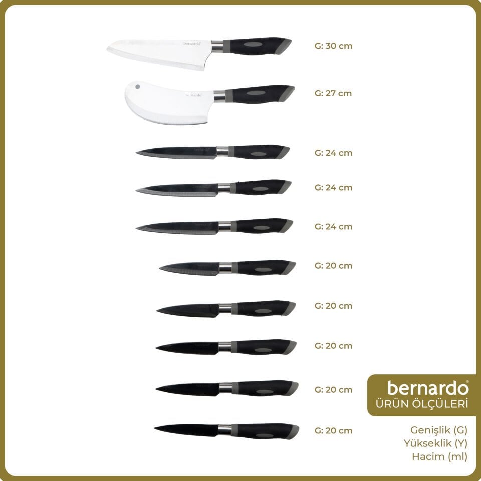 Bernardo Maestro 10 Parça Bıçak Seti