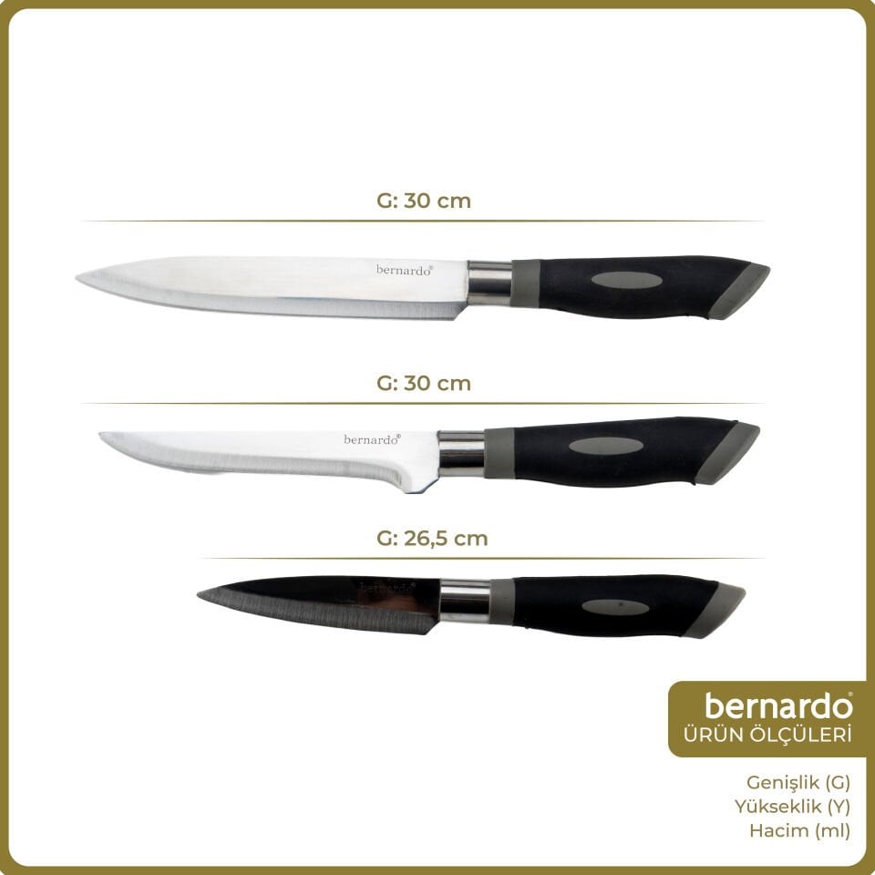 Bernardo Blade 3 Parça Gurme Fileto Seti