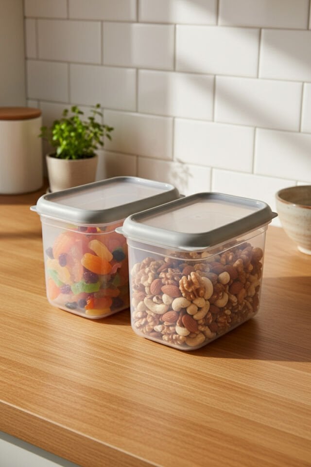 Bernardo Hide Plus 2'li Saklama Kabı 1900 ml Beyaz