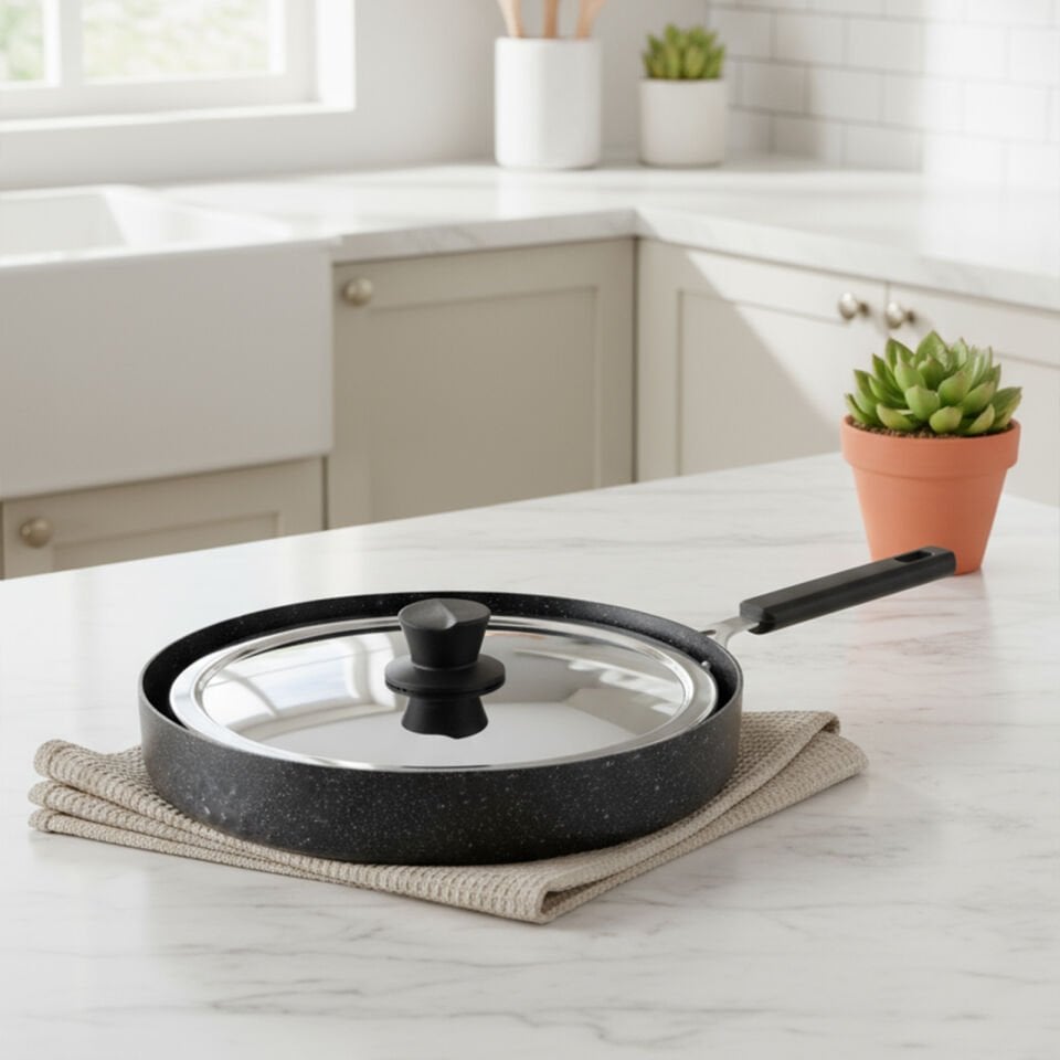 Bernardo Wave 32cm Granit Balık Tavası