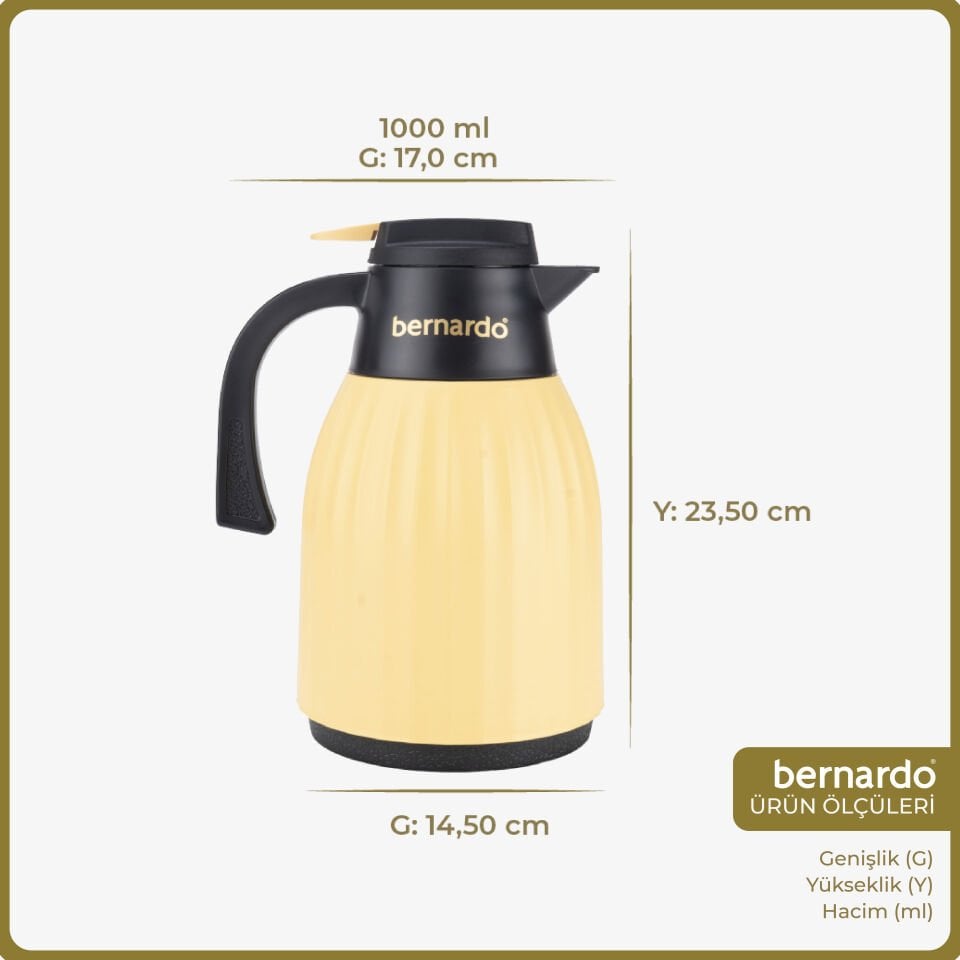Bernardo Elantra Cam Termos Hardal 1 Litre