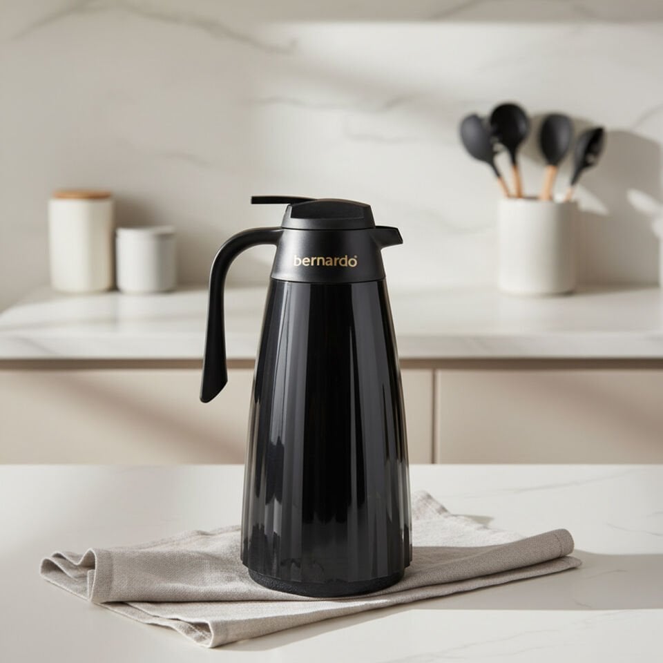 Bernardo Velana Cam Termos Siyah 1.5 Litre