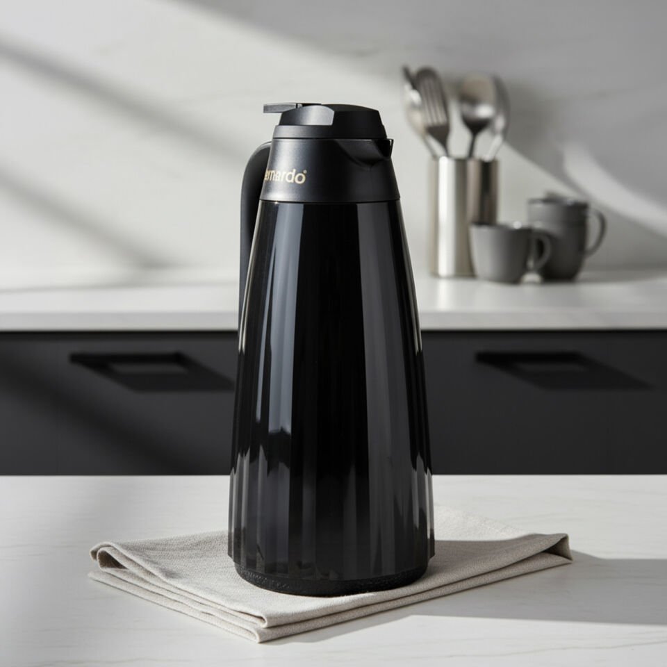 Bernardo Velana Cam Termos Siyah 1.5 Litre