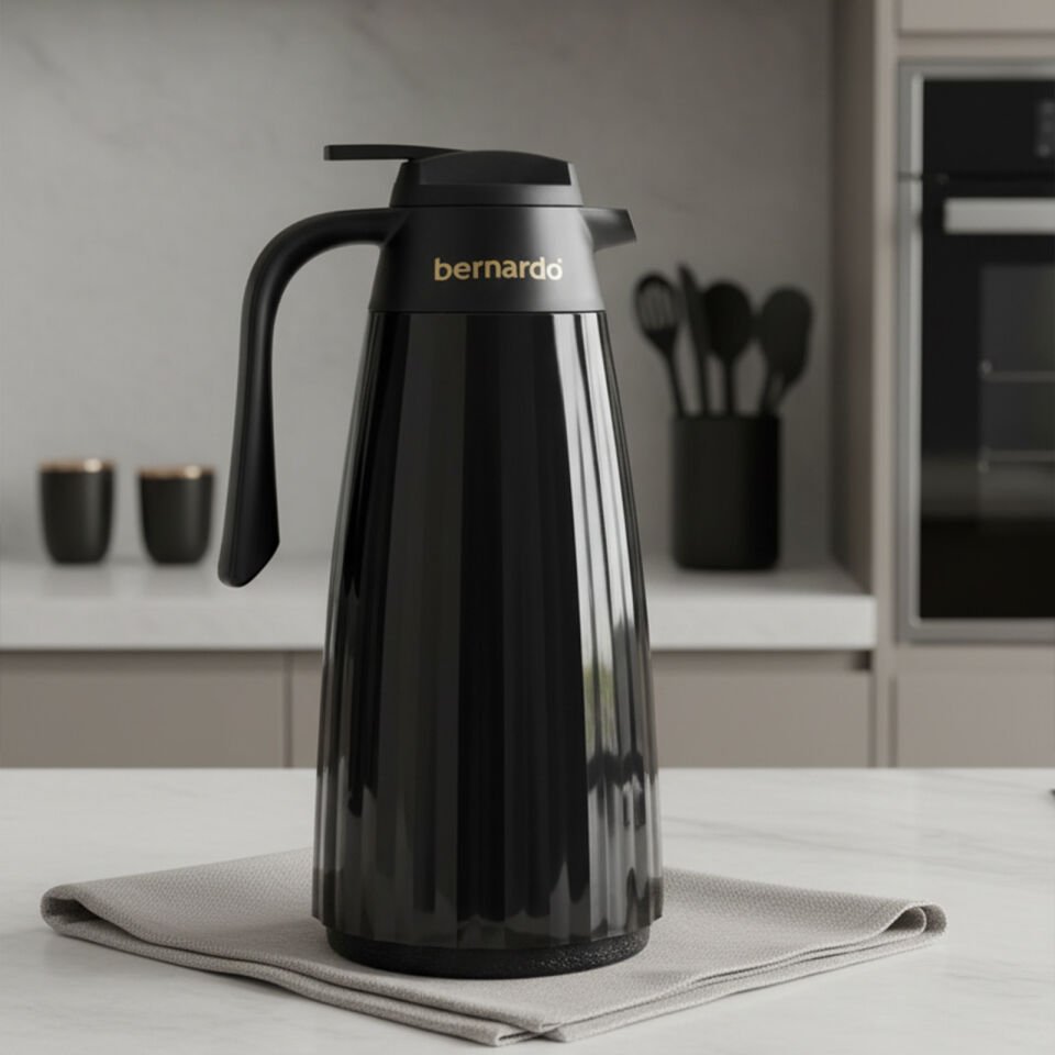 Bernardo Velana Cam Termos Siyah 1.5 Litre