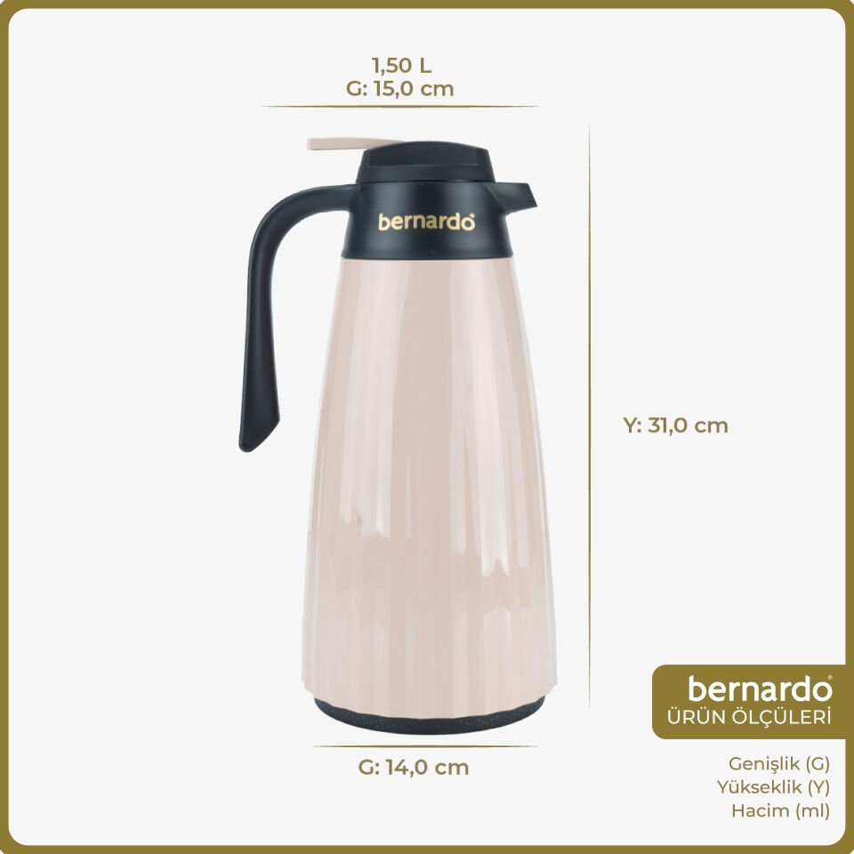 Bernardo Velana Cam Termos Pudra 1.5 Litre