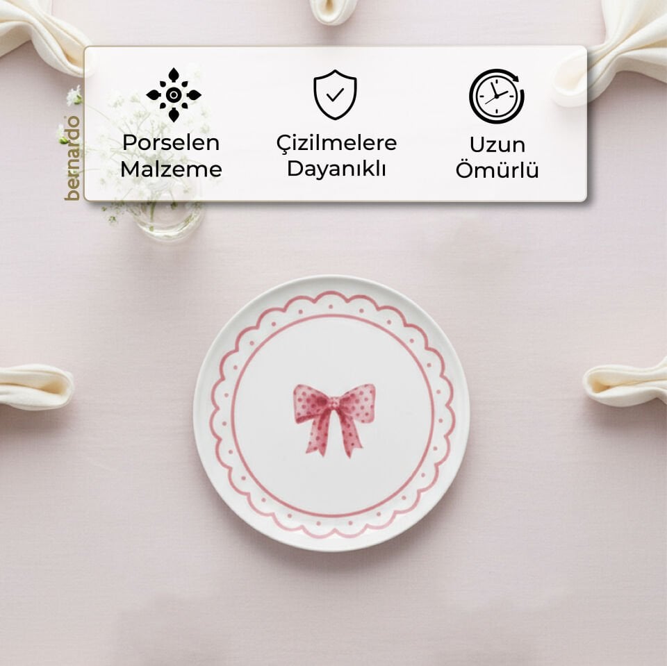 Bernardo Ribbon 6 Parça Pasta Takımı