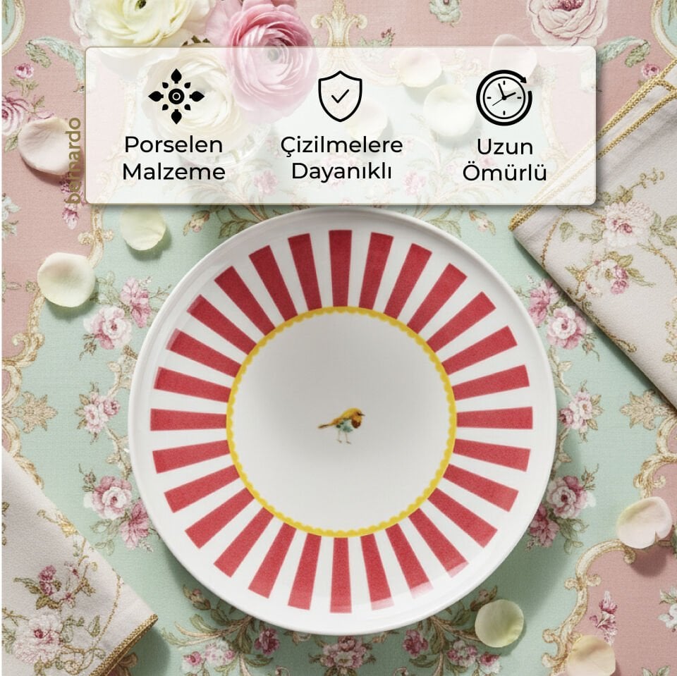 Bernardo Bird Time 6 Parça Pasta Takımı