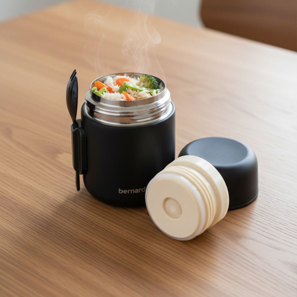 Bernardo Duo Yemek Termosu 500 ml Siyah