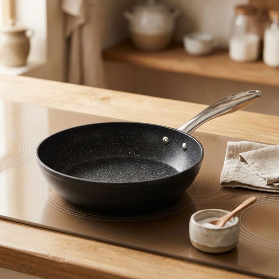 Bernardo Chef Line Granit Tava Siyah 22cm