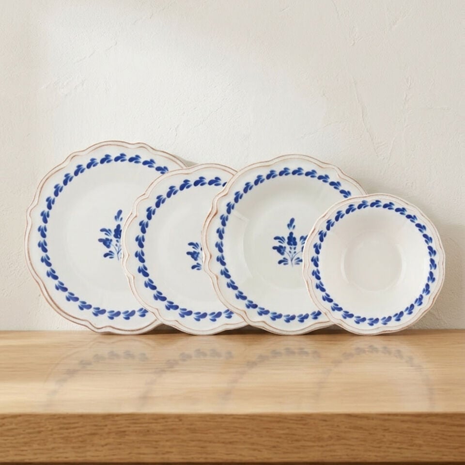 Bernardo Blue Flower 24 Parça Yemek Takımı