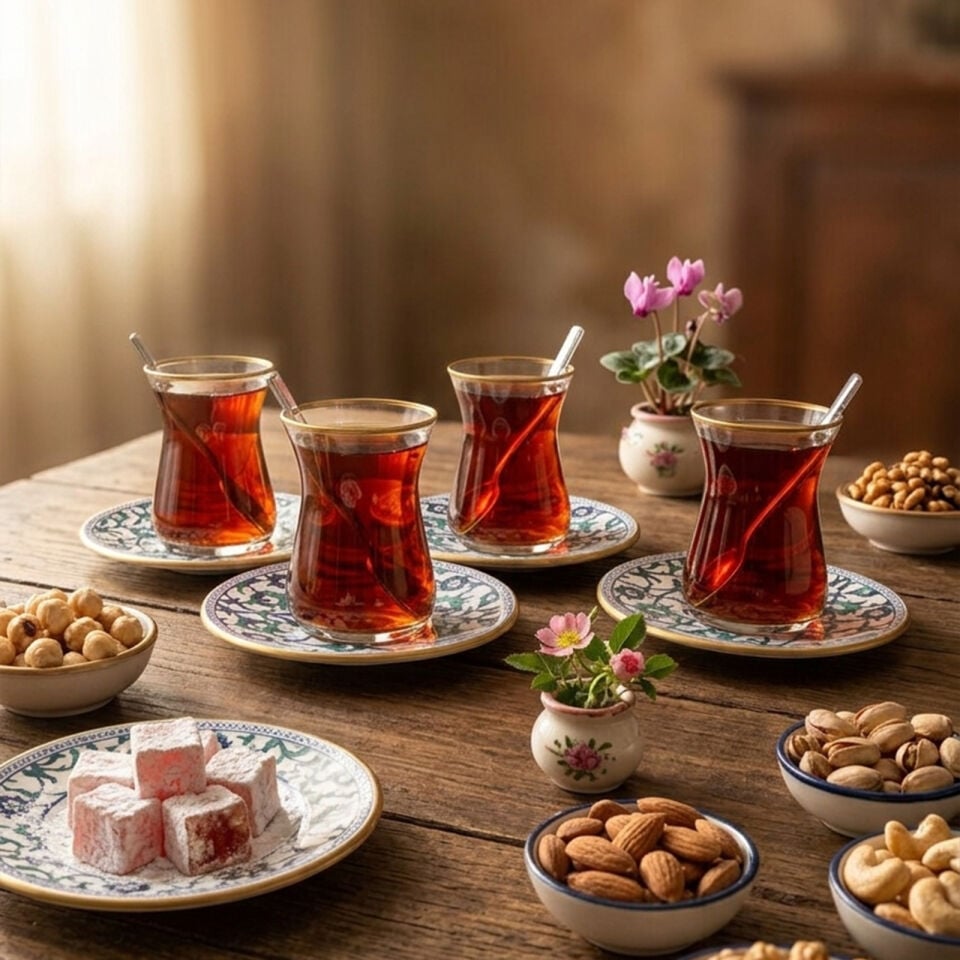 Bernardo İznik 12 Parça Çay Seti