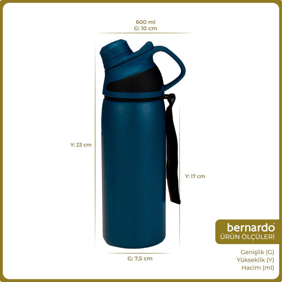 Bernardo Viva Termos Matara Lacivert 600ml