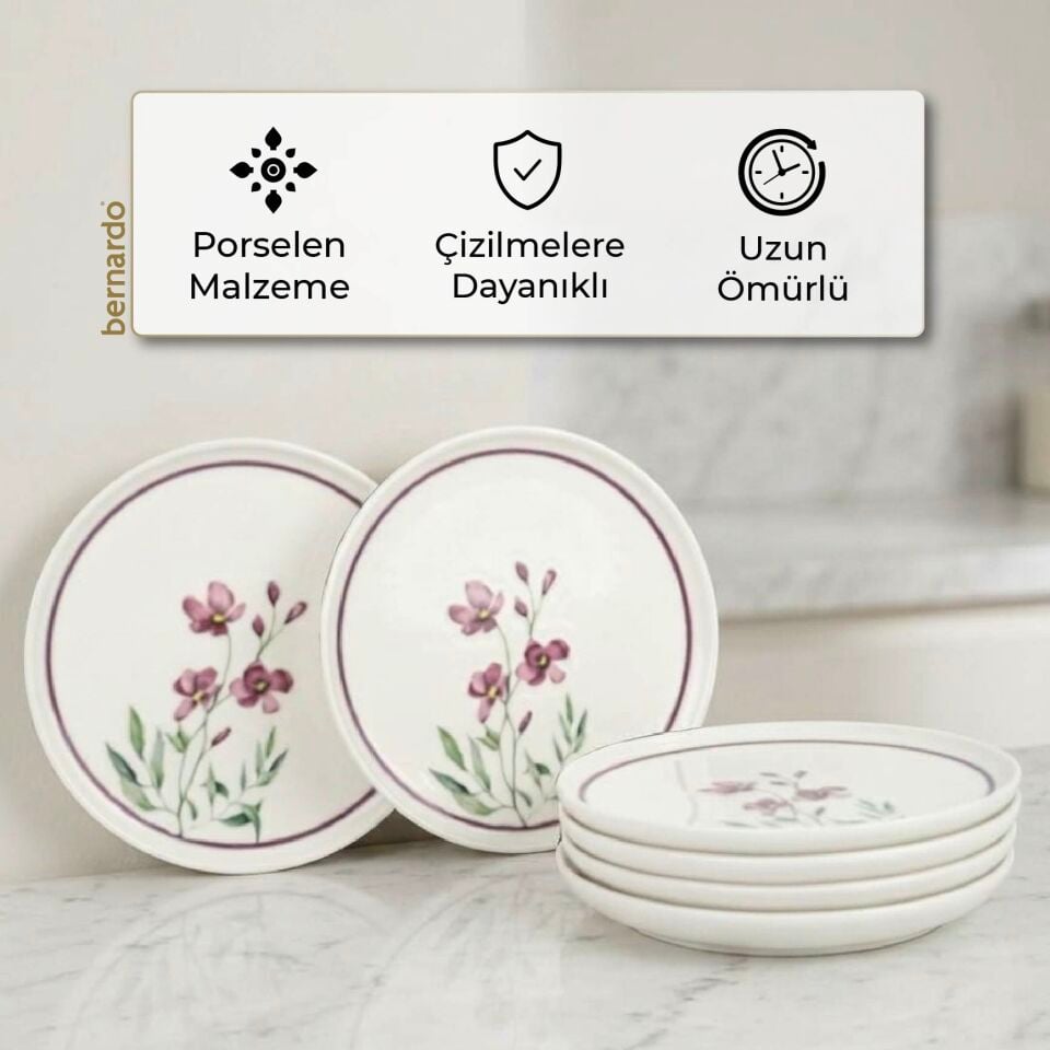 Bernardo Violet 6 Parça Pasta Takımı
